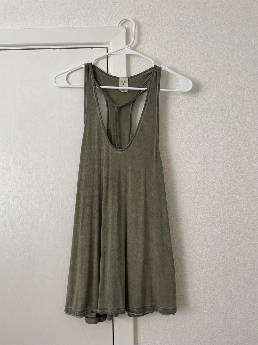 We The Free Olive Green Racerback Swing Tank